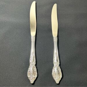 2 MONTE CARLO by Oneida Deluxe Stainless flatware Dinner Knife